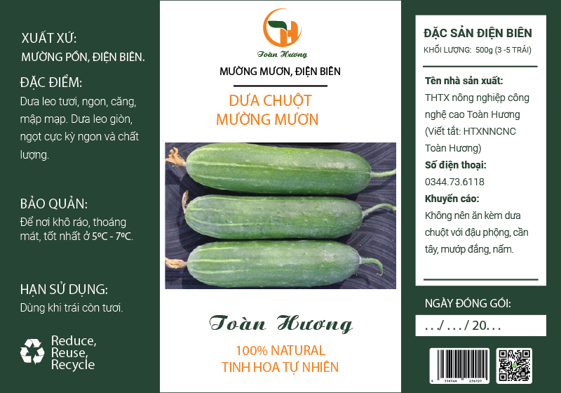 Team nhãn Dưa Chuột Toàn Hương