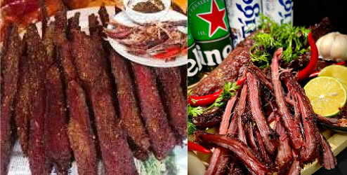 Thịt lợn sấy Lò Duyên đặc sản Điện Biên